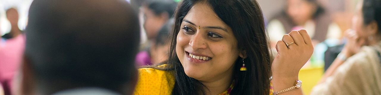 Empleados de Shell a la hora de la comida